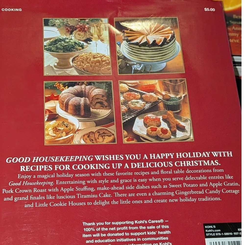 Good Housekeeping A Very Merry Christmas Cookbook 1998 Holiday Recipes Decor